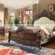 Bisini European Royal Wooden Decorated 5PCS Bedroom Set/Luxury Hand Carved Bedroom Furniture For Presidential Suite (MOQ=1 SET)