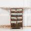 Home furniture clothes wood ironing table wooden ironing board in cabinet with multi wicker drawer