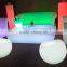 PE LED modern sofa furniture / night club plastic sofa set/ glow led sofa