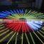 Led snowfall meteor rain tube light 3d vertical tube