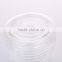 Set 3 Clear Coned Shape Threaded Glass Storage Canister Jars with Metal Lid