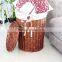 100%handmade with cover brown wicker laundry basket