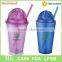 ice cream shape straw mug