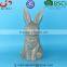 BSCI Audit Factory EASTER decorative bunny glazed grey/white Ceramic rabbit figurines, ceramic animal figurines