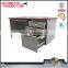 OA-4S L shape wooden desktop and steel cabinet office desk