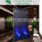 led waterfall fountain wall with customized acrylic logo