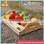 wholesale kids play kitchen toys wooden cutting fruit set funny wooden cutting fruit set for children W10B185