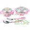 Shockproof Stainless Steel Baby Feeding Bowls Soup Bowl Spoon and Fork Baby Tableware Set
