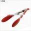 14011 Kitchen and Barbecue Grill Tongs Silicone BBQ Cooking Stainless Steel Locking Food Tong