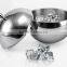Spherical Stainless Steel Ice Bucket Ice Container With Lid