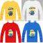 Top quality cartoon t shirts despicable me minions clothes minion costume children clothing girls boys clothing kids T-shirt