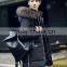 Custom warm fur-collar slim fit casual jacket unisex parka cotton padded winter jacket