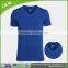 Personalized high quality short sleeve white polyester blank stylish v-neck men t-shirt