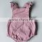 Linen Toddle Summer Newborn Baby Clothes Pink Suspenders Wholesale Boutique Romper
