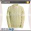 popular drop shoulder winter cable knit pure wool sweaters for men
