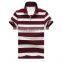 High quality Men's short sleeve slim fit softextile cotton stripe POLO t shirts