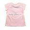 Girl summer short sleeve pink T-shirt