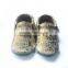 Wholesale genuine leather shoes baby moccasins with tassels