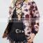 Runwaylover EY1060C Europe Style Ladies Autumn Wear Flower Printed Baseball Jackets