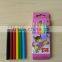 6pcs Mini Wooden Color Pencils With color box