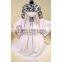 White And Black Medieval Victorian Renaissance Gothic Wedding Dress Vampire Costume Hooded Adult Women