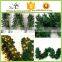 christmas decoration long green canes rattan with ball, christmas tree decoration