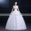 LSO013 Half sleeve shanghai beaded gown dress long with belt bow lace up lace sleeves to add to wedding dress