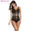 Women Steel Bones Waist Trainer Corset Latex Body Shaper