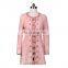 New Arrival Round Collar Double Breasted Medium Long Winter Coats