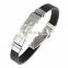 Fashion Silicone Stainless Steel Cross Bracelet for Man Custom