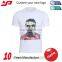 Custom fashion comfortable short sleeve print 95 bamboo 5 spandex blank t shirt