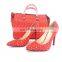 African wax shoes and bags holland and super wax high heel shoes matching bags for party