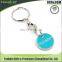 Custom made metal soft enamel trolley coin keyholder