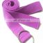 100% cotton yoga strap stretcher with logo printed
