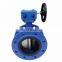 OEM DN50 Water oil gas Double flange butterfly valve