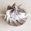 GTB47 81.00/115.00mm 7+7 blades turbocharger milling/aluminum 2618/billet compressor wheel