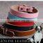 Plain Color Genuine Leather Dog Collar Real Cow Leather Pet Leash Pet Supplies