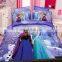 Luxury bed sheets Microfiber Christmas Comforter Duvet Cover, 3D kids Frozen character bedding sets