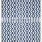 Aztec Aqua Blue Reversible Picnic and Beach Area Rug, Perfect for Patio, Camping, Beach