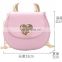 New Design Fashion Kids Pu Leather Lovely Girls Crossbody Bag Love Heart Mini Kids Shoulder Bag