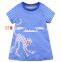 Wholesale Toddler Dresses Summer New Girls Rainbow Dress Striped Cotton Flower Baby Girls Dresses