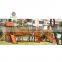 Favorable price children playground wood cheap plastic spiral slide amusement park games JMQ-C216-3