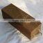 Rustic stain finished vintage wooden wine packaging box,1 bottle antique wood bottle box