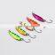 Weihai factory price 35mm2g colorful Fishing Metal Spoon Lure Bait For Trout Bass Spoons Small Hard Sequins Spinner Spoon