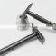 Men shaving matte rose gold double edge safety razor with replacement blades