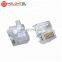MT-5053S Fully Stocked Gold Plated RJ45 8P8C Small Plug Cat5E Cat6 Cat7 Modular Connector