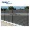 Outdoor UV proof Aluminum Fencing Composite Coated Black Slat Fence
