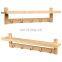 Wall-Mounted Coat Hook Bamboo Wooden Coat Rack and Hook