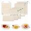 Reusable Blank Cotton Canvas Tote Mesh Shopping Bags Fruit Storage