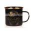 350ml 500ml colorful printing popular cheap customized iron 12oz enamel beer mug for drink